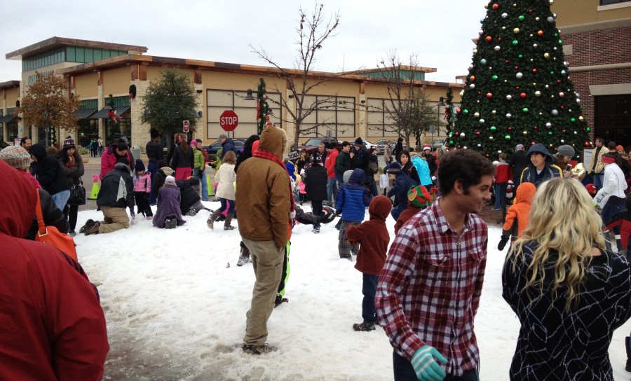 Snow at Hill Country Galleria