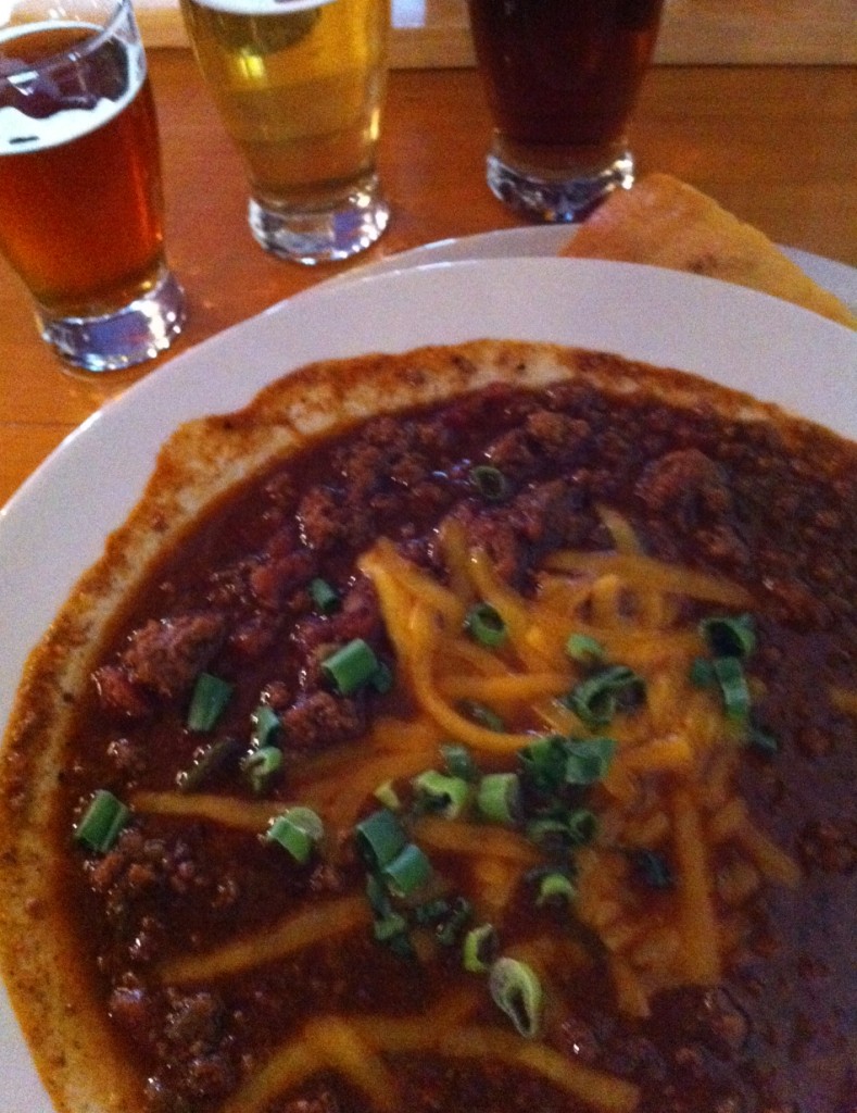 Warm chili and ice cold brews at PSB