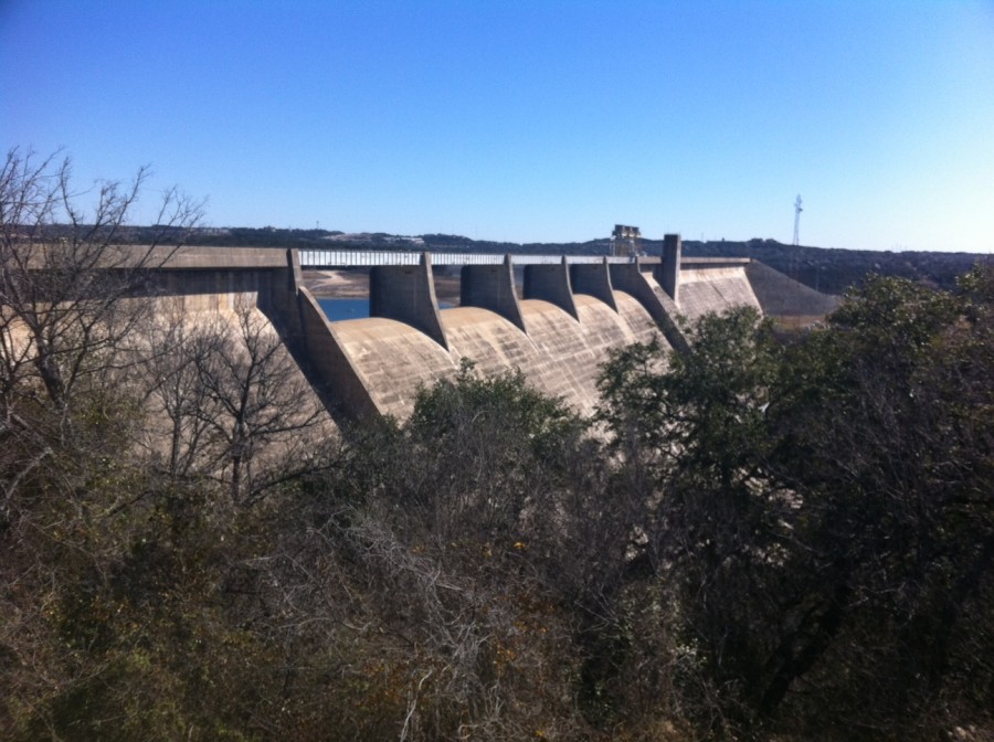 The South side of Mansfield Dam
