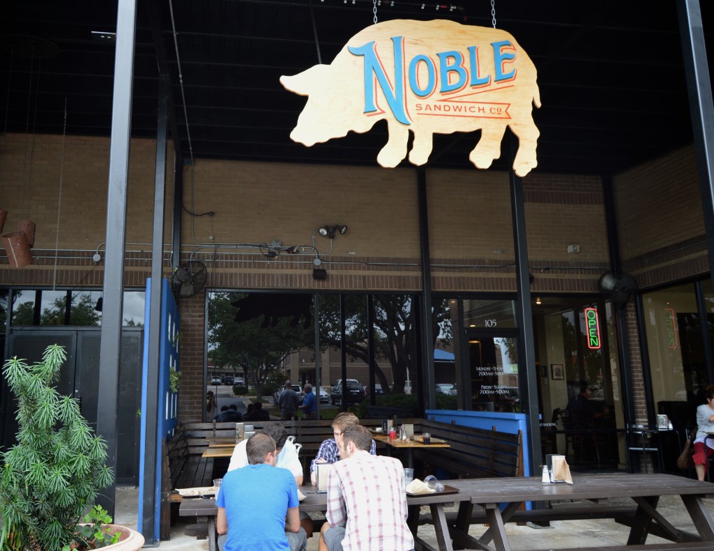 The patio at Noble Sandwich Co.