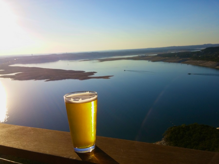 Grab a beer on Lake Travis